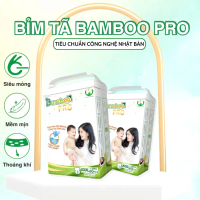Bamboo Pro - Bỉm Quần Dán Nano Bamboo Pro Cao Cấp Size từ NB đến 4XL Chống Tràn Chống Hăm Khử Khuẩn 