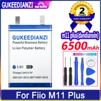 GUKEEDIANZI Battery 6500mAh For Fiio M11 Plus HIFI Music MP3 Player Speaker Cells Need to weld by oneself Batteries