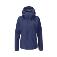 【RAB】Downpour Eco Jacket 透氣防風防水連帽外套 女款 飛彈藍 #QWG83