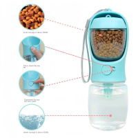 {DLGIFJIE} 550 Ml Portable Pet Dog Water Bottle for Walking Feeder for Dogs Folded Bottle Water Disp