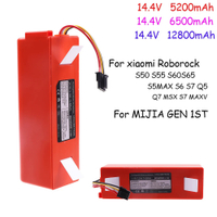 New 14.4V 5200mAh Li-ion Battery Replacement for  ROBOROCK Vacuum Cleaner S50 S55 S60 S65 S5MAX S6 S