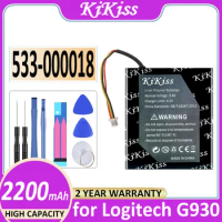 Battery 533-000018 2200mAh for Logitech g930 Gaming Headset G930 F540 MX Revolution Bateria