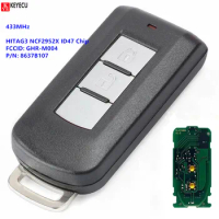 Keyless Go Smart Remote Key 2B 433MHz HITAG3 NCF2952X ID47 Chip for Mitsubishi Montero L200 2015-2020 GHR-M004 P/N: 8637B107
