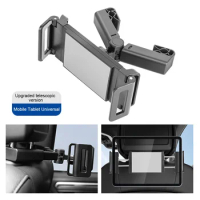 For Ipad 4.7-12inch Car Snap On Folding Phone Flat Telescopic Bracket Portable Tablet Stand Auto Rear Seat Pillow Phone Support