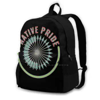 Native Pride Bag Backpack For Men Women Girls Teenage Black Native