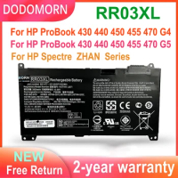 DODOMORN New RR03XL Laptop Battery For HP ProBook 430 440 450 470 Spectre 13-aw Zhan 66 Pro G1 Notebook Batteries 851477-421