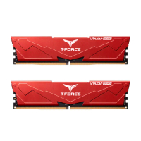 【Team 十銓】T-FORCE VULCAN 火神系列 DDR5-6000 16Gx2_32GB CL38-46-46-76紅色 桌上型超頻記憶體(紅色)