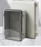 -不銹鋼金屬搭扣接線盒戶外防水監控盒ABS塑料透明翻蓋基業配電箱