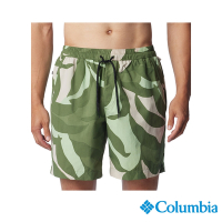 Columbia哥倫比亞 男款-M Summerdry 超防曬UPF50防潑休閒短褲-綠色印花 UAM07570RF/IS