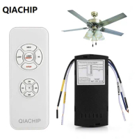 QIACHIP Universal Ceiling Fan Lamp Remote Control Kit AC 110-240V Timing Setting Switch Adjusted Wind Speed Transmitter Receiver