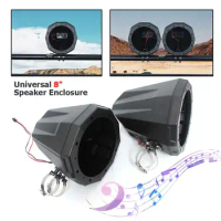 UTV/ATV Accessories 1.5-2" Clamps 8" Speaker Enclosure For Can Am Marverick X3 Polaris RZR Kawasaki Mule Teyrx Honda Yamaha