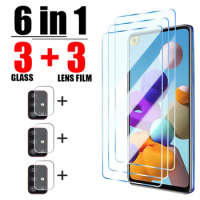 6in1 Protective Glass for Samsung A52S 5G A32 A51 A71 A73 S22 Screen Protector for Samsung A13 A53 A33 A52 A12 A22 5G Lens Glass