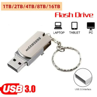 MzySAMSUNG 1TB 2TB Usb Flash Drive กันน้ำ Mini Pen Drive 32GB Metal Cle Usb 3.0 Flash Memory Card Pendrive 1TB