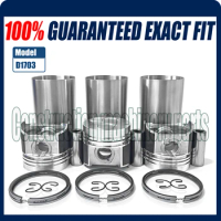 D1703 Liner Kit Piston Cylinder Liner Ring Sst For Kubota D1703 Engine