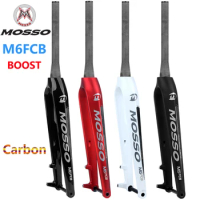 Mosso M6FCB Boost MTB Bike Fork Support For 27.5 /29Inch Bicycle Carbon Fork 29er Front Forks Cone Tube 28.6-39.8mm 110x15mm