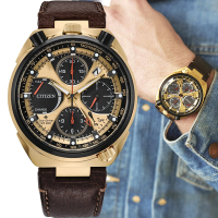 CITIZEN 星辰 PROMASTER系列 Tsuno Chrono 50週年限定 牛頭錶 光動能計時腕錶-AV0072-01X