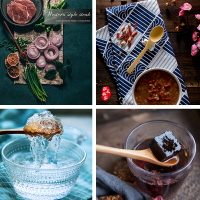 美食攝影實木勺子19長柄日式木勺小蜂蜜勺復古風菜品拍照道具擺件