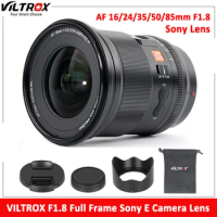 VILTROX 16mm 24mm 35mm 50mm 85mm F1.8 Sony E Lens Full Frame Auto Focus Large Aperture Ultra Wide Angle Sony E Mount Camera Lens