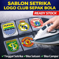 Patch Stiker Sablon Setrika Logo Club Sepak Bola | Mudah Dipasang Tinggal Setrika untuk Kaos Jersey