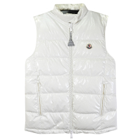 MONCLER 經典雙向拉鍊羽絨背心(白)