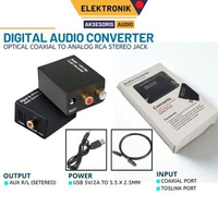 Audio Converter Coaxial Optical Fiber Toslink Digital to Jack 3.5mm Analog For RCA SPDIF Digital Aud
