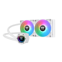 【Thermaltake 曜越】TH280 V2 ARGB Sync主板連動版一體式水冷散熱器–雪白版280mm(CL-W377-PL14SW-A)