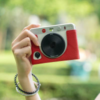 適用徠卡Sofort2拍立得真皮 保護套  leicaQ3 相機包 dlux8 皮套  底座【不是相機，是相機配件】