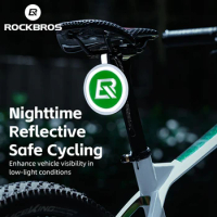 ROCKBROS Cycling Reflective Sticker Bicycle Night Safety Warning Reflective Markers EVA Round Logo Decoration Bike Accessories