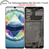 6.6'' AMOLED For Samsung Galaxy A42 5G LCD A426B display touch Screen Digitizer Assembly For Samsung A426 LCD with frame