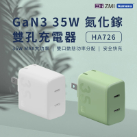 Zmi 紫米 35W GaN3 氮化鎵 Type-C 雙孔充電器(HA726)