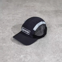 Supreme Topi SUPREME SIDE MESH BLACK CAMP CAP 100% ORIGINAL