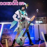 Venti Doujin Cosplay Costume Game Genshin Impact DokiDoki-SR Venti Doujin Band Costume Men Daily Costume Venti Cosplay