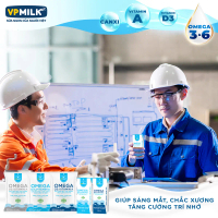 [Thùng 48 Hộp] Sữa Tiệt Trùng VPMilk Omega CÓ ĐƯỜNG hộp 110ml