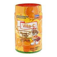 ไวต้า ซี ผลิตภัณฑ์เสริมวิตามินซี รสส้ม 400 ก. 1 ขวด 1000 เม็ด