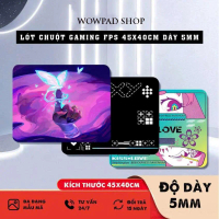 Lót Chuột Gaming 40x45cm Chuyên Game FPS ( CSGO , Valorant ... ) Siêu Dày 5mm Bo Viền Bề Mặt Speed