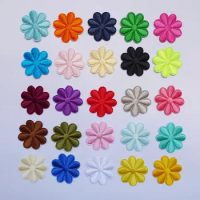 10PCS Embroidery Daisy Sunflower Flowers Sew Iron On Patch Badges Daisy Bag Hat Jeans Dresses Skirt Clothes Applique DIY Crafts