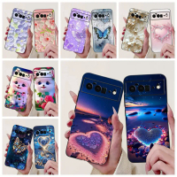 Sarung Google Pixel 6 Pro, Bahan Silikon Lembut, Sarung Penutup Gadis Kartun Comel, Sarung Telefon B