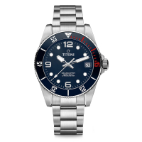 TITONI 梅花錶 SEASCOPER 600米潛水機械錶/42mm/藍面(83600S-BE-255)