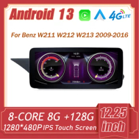 For Benz W211 W212 W213 2009-2016 10.25 " Android 13 Car Multimedia Stereo Player Navigation GPS Carplay
