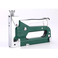 3 in 1 Manual Heavy Duty Hand Nail Gun 6" Steel Furniture Stapler For Framing Staples By Free Woodworking Tacker Tools