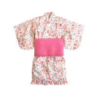 【Baby 童衣】任選 日式和風女童和服套裝 附腰帶 60250(紅色梅花)