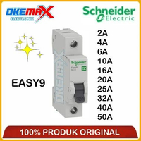 Schneider MCB EASY9 HITAM 2A 4A 6A 10A 16A 20A 25A 32A 40A 1P 1PHASE ORIGINAL EASY9 1P 4A