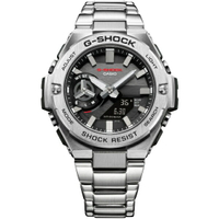 CASIO卡西歐 G-SHOCK GST-B500D-1A 太陽能藍芽連線碳纖維核心防護腕錶 / 黑49mm｜樂天全館特惠中★指定刷卡回饋10%