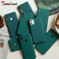 Dark Green Matte Phone Case For Samsung Galaxy A11 A21 A21S A31 A51 A71 A81 A91 A10 A20 A30 A40 A50 A70 M31 M51 Soft TPU Cover