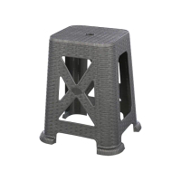 【KEYWAY 聯府】藤森45cm霧面椅-2入 灰色(塑膠椅 餐椅 MIT台灣製造)