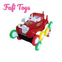 Mainan Mobil Jungkir Balik/Mainan Mobil Anak Anak/Mainan Mobil Jeep Klasik Bergerak Toy/Free Baterai