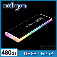 Archgon C503CW  480GB RGB外接式固態硬碟 USB3.1 Gen2
