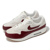 【NIKE 耐吉】休閒鞋 Wmns Air Max 1 LX Team Red 女鞋 男鞋 米白 紅 皮革 復古 膠底(FJ3169-100)