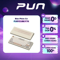 Bàn phím cơ Furycube F75 - Khung nhôm CNC núm xoay cao cấp 3 chế độ kết nối, RGB, mạch xuôi, tạ đáy 