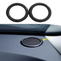 2017 2018 Fit For Mazda CX-3 CX3 Carbon Fiber Dashboard Upper Speaker Front A pillar Sound Frame Cover Trim 2pcs